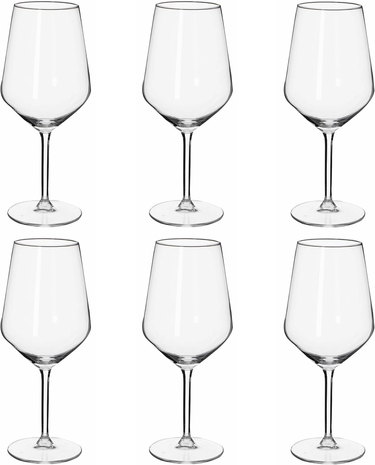 Alpina - verres à vin rouge - 53cl - lot de 6, lave-vaisselle, cadeau