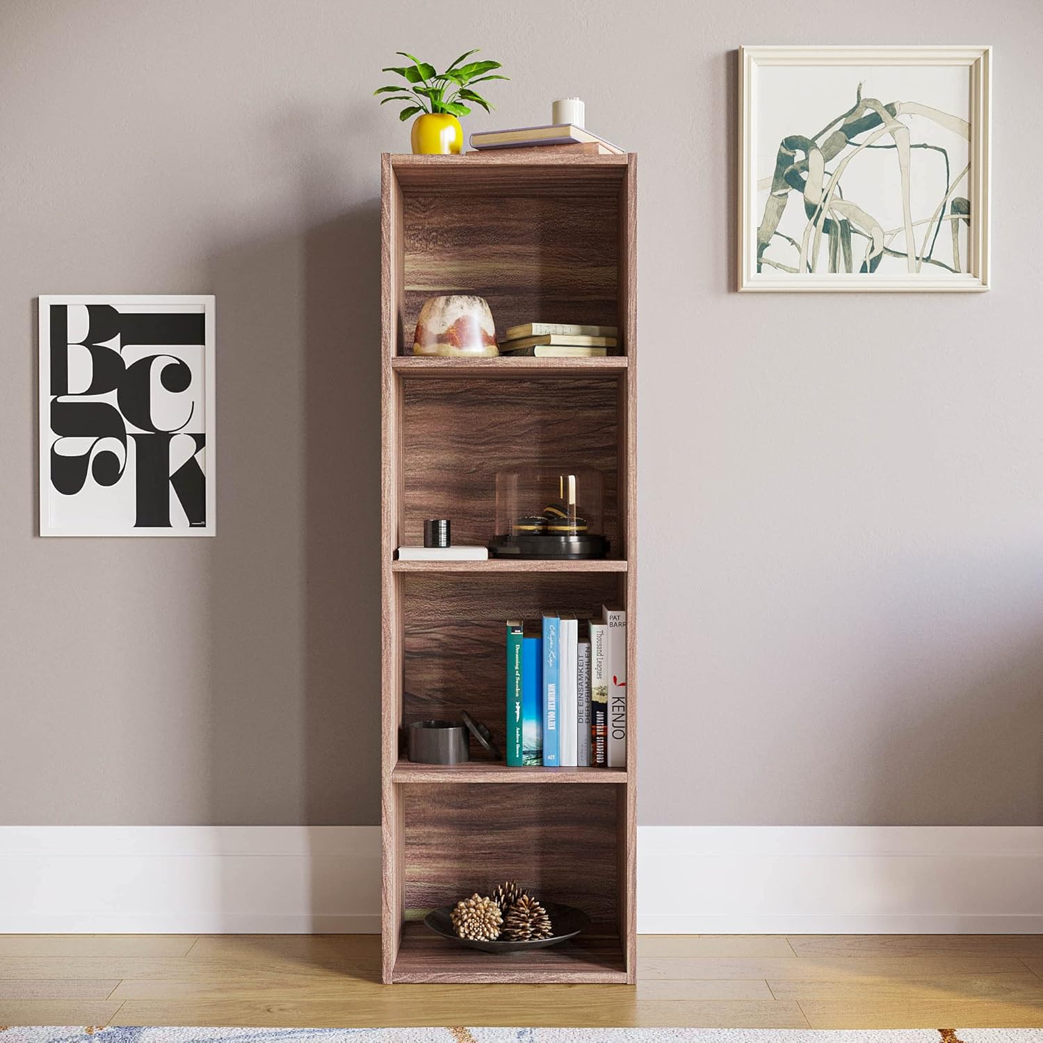 Vida Designs - Oxford 4 niveau - 106x32x24cm - bibliothèque moderne compacte