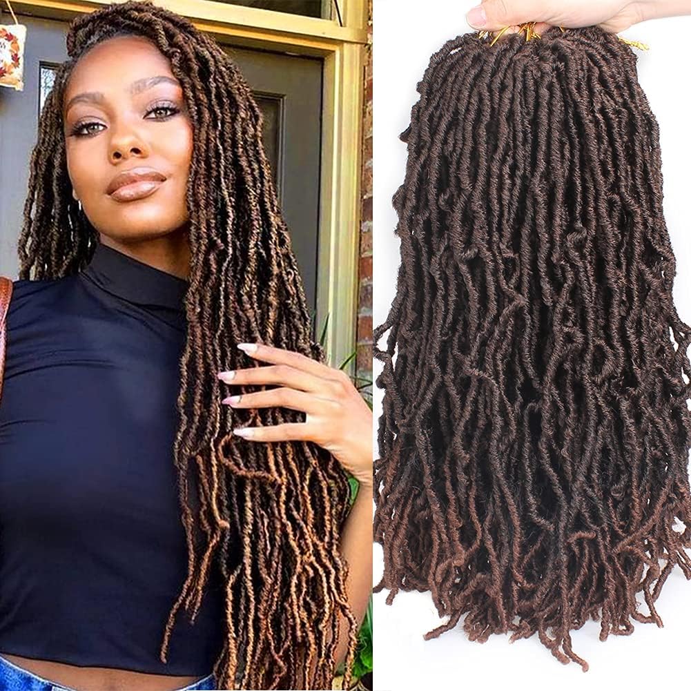 Xtrend - Nu Locs synthétiques 45,7cm - 7 paquets, pré-bouclés, 1B/30#