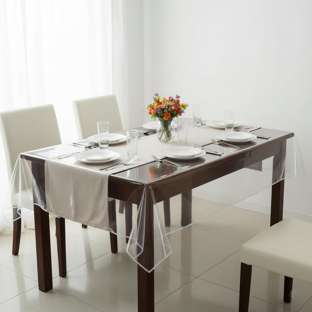 VITA PERFETTA - Protection Fine PVC transparente - 140x200 cm - nappe rectangle