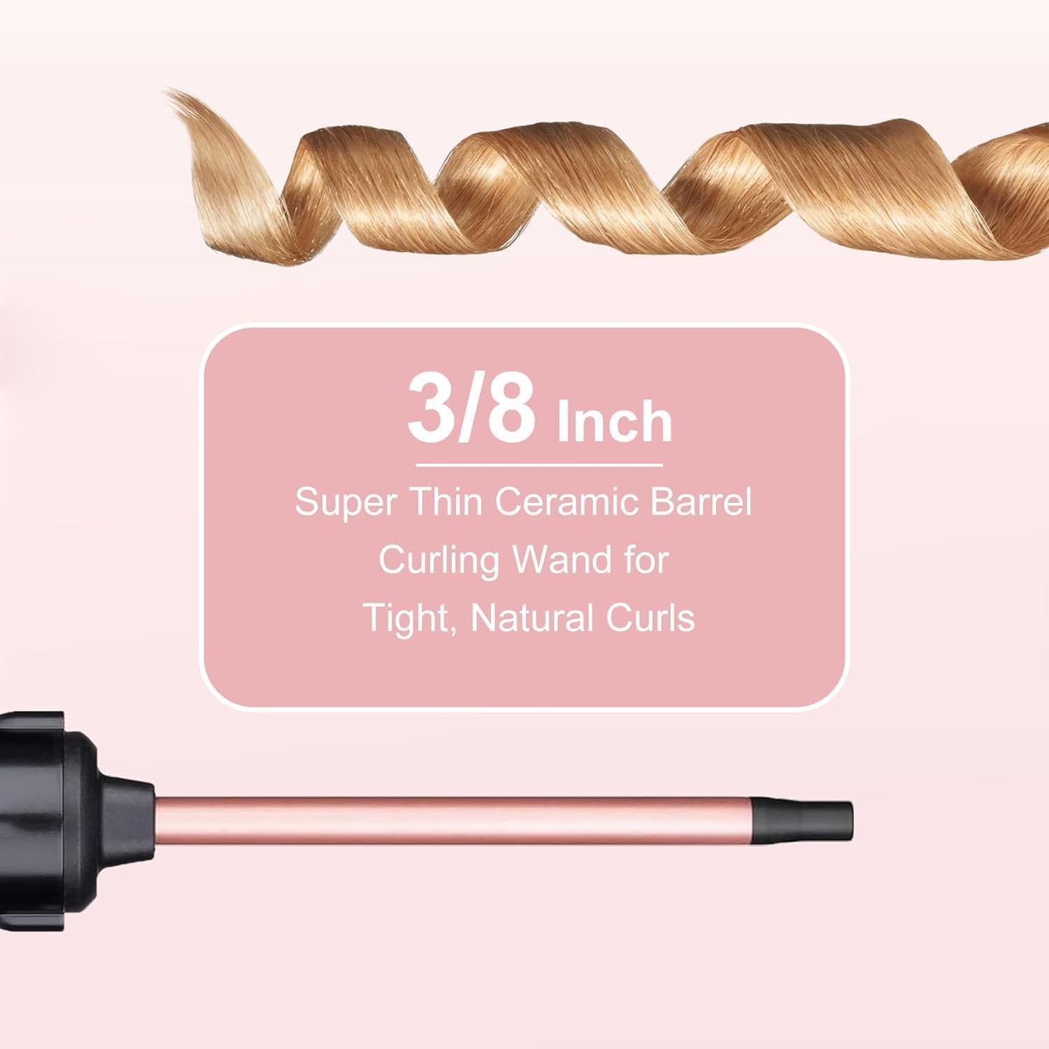 Boucleur cheveux céramique 9-32mm, écran LCD, 3 en 1, grosses vagues