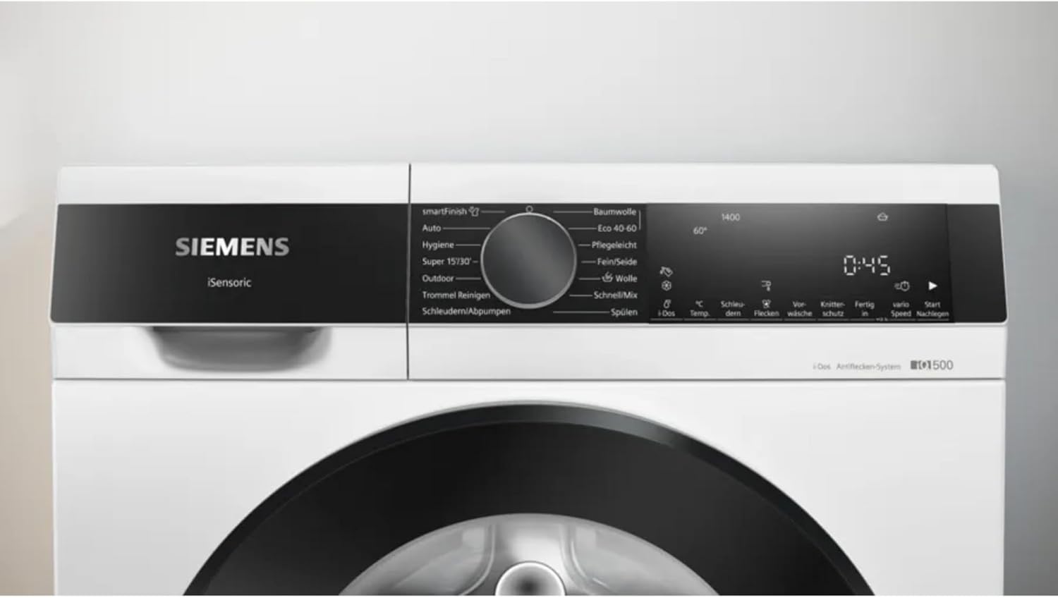 Siemens - iQ500 WG44G2F41 - 9kg, 1400tr/min, smartFinish, i-Dos, varioSpeed
