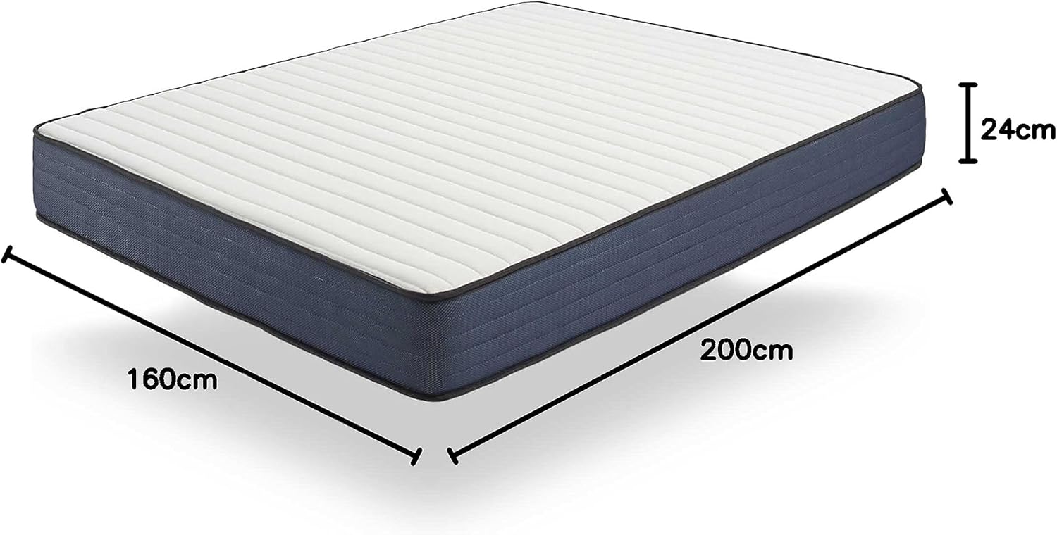 NATURALEX - PerfectSleep - 160x200 cm - hybride, mémoire de forme, mi-ferme
