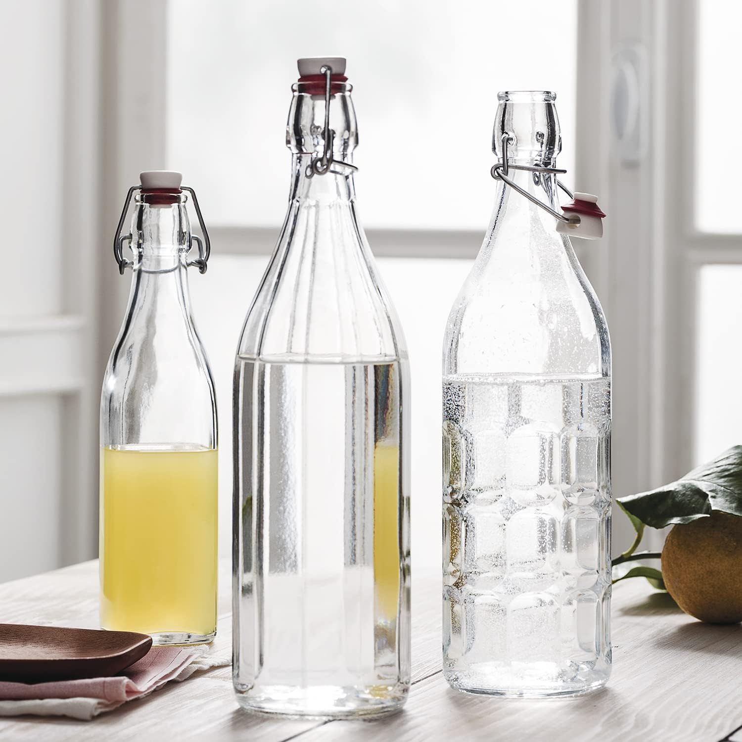 Bormioli Rocco - Oxford bouteille verre 1L, 8,9x30,6cm, 390850MBA321990