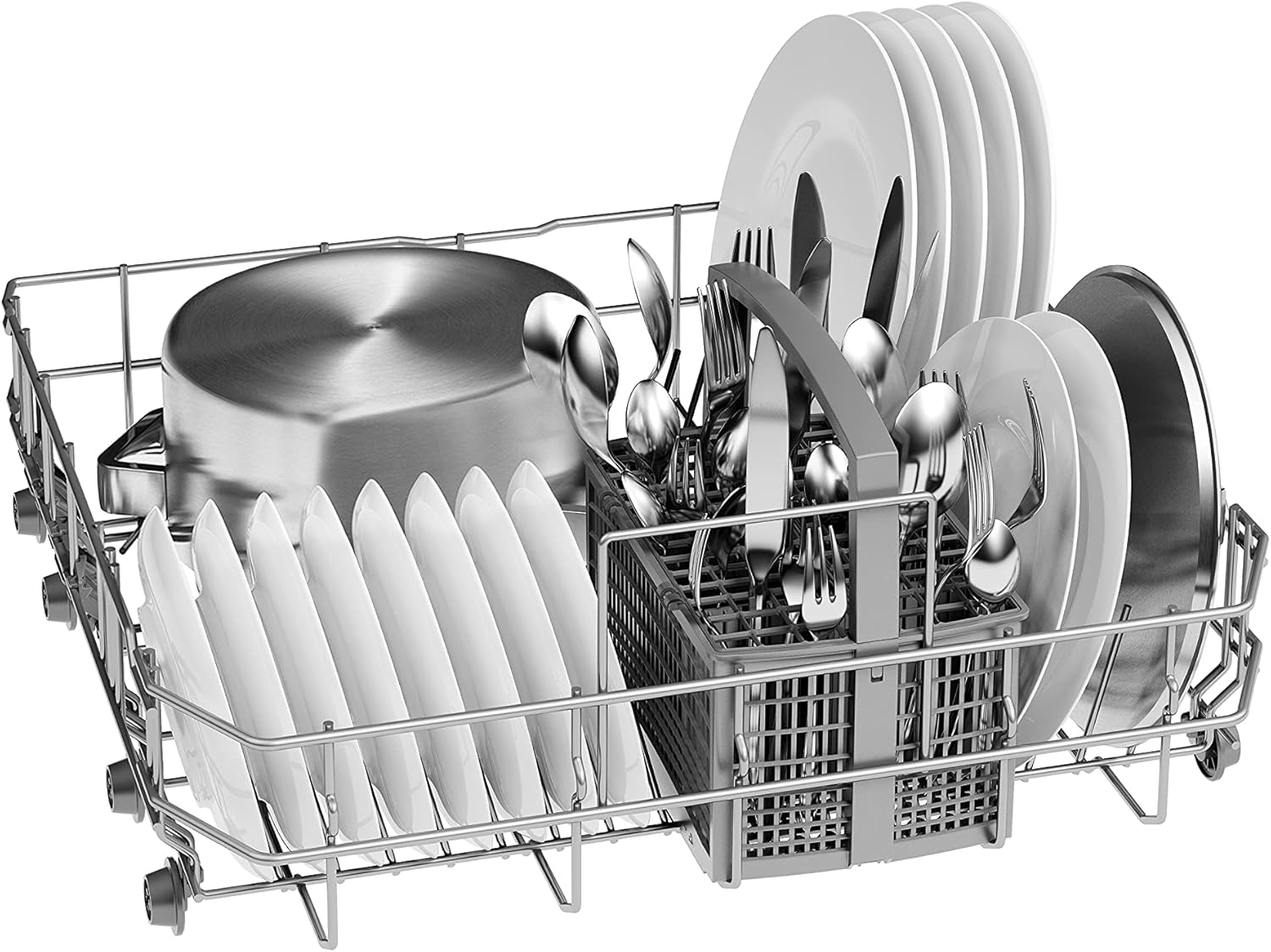 Bosch - Série 2 lave-vaisselle - 60cm - 12 couverts, Home Connect, EcoSilence, Blanc - SMS2ITW12E