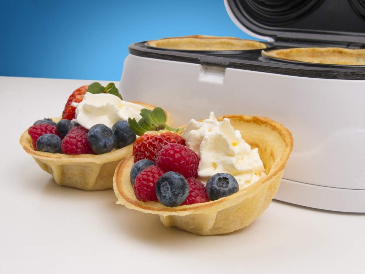StarBlue - Double Gaufrier - 1200W, 220-240V, gaufres coupelle, prise UK/EU