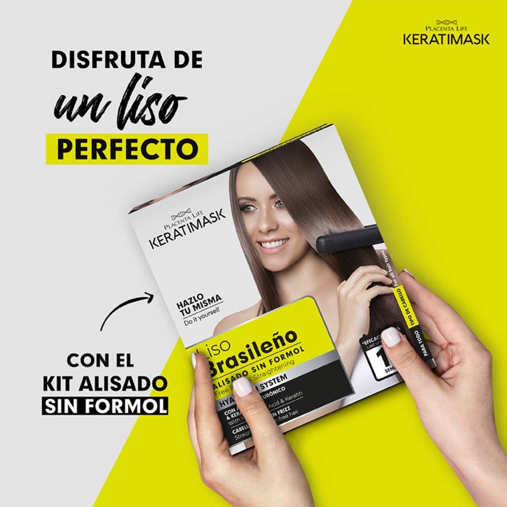 Be Natural - Kit Keratimask lissage brésilien, 3x380g, pro longue durée