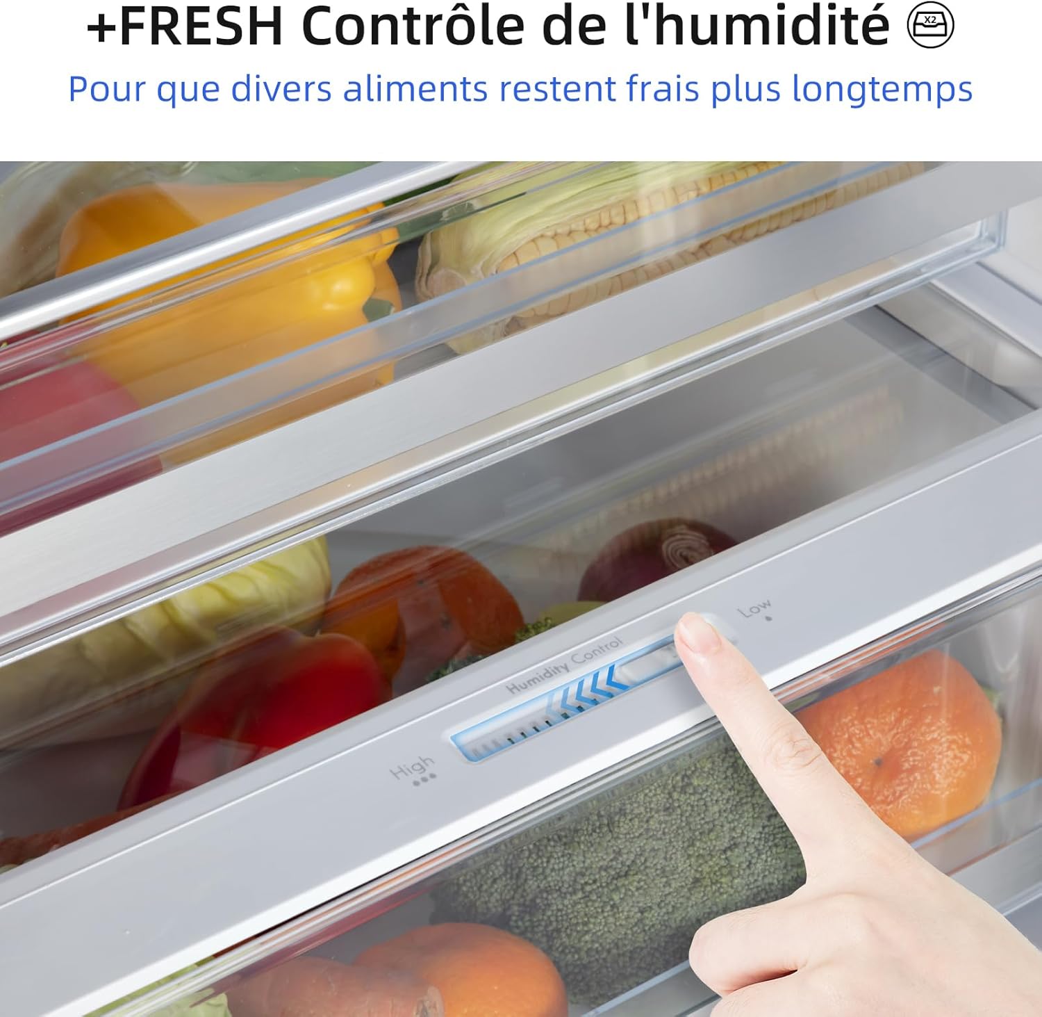 CHIQ -  356L, inox, no frost,