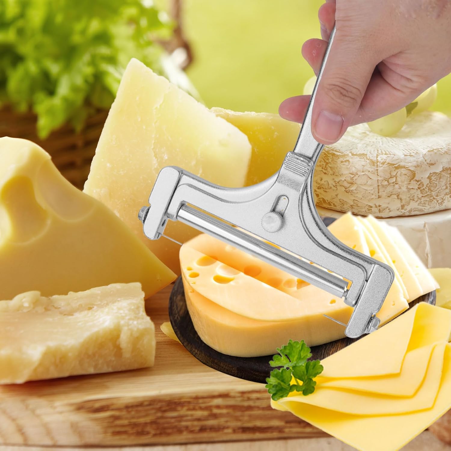 Gosknor - trancheuse à fromage fil inox, 8 fils, portable, clés