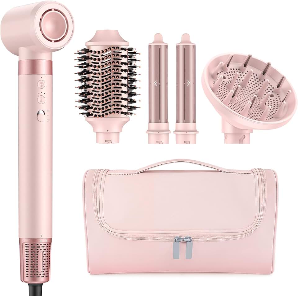 MESCOMB - sèche-cheveux 5 en 1 - séchage rapide, diffuseur, lissage, volumisation