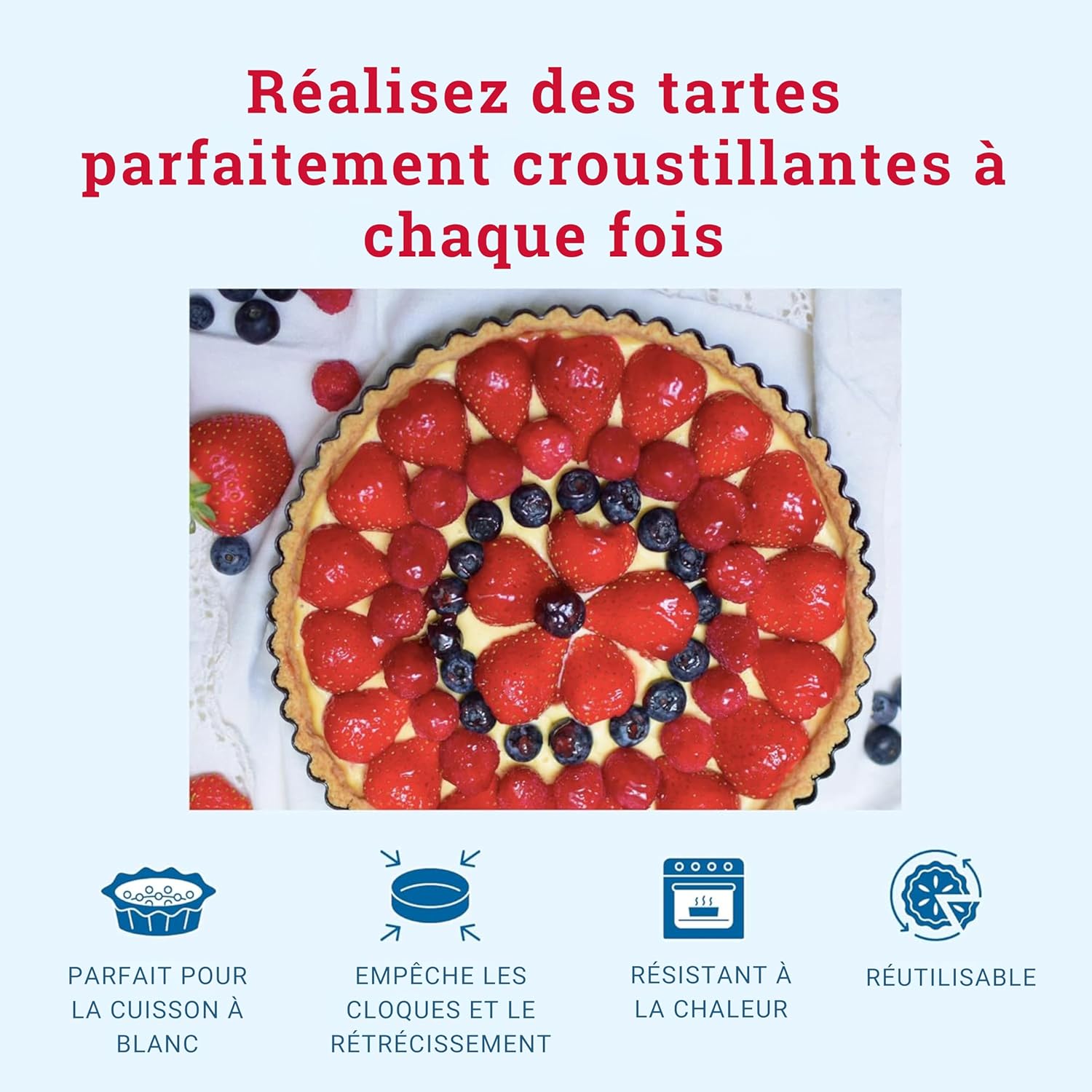 Tala - Billes de cuisson céramique - 700g - Réutilisables, Ø32 cm