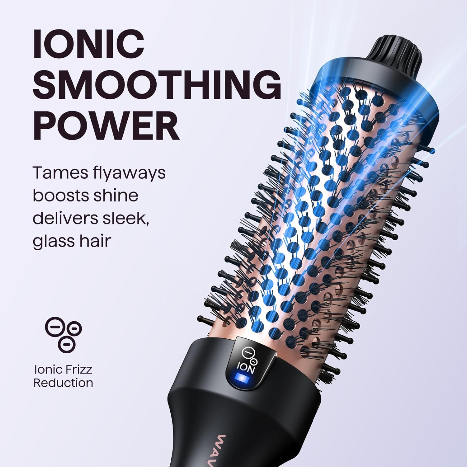 Wavytalk - Blowout Boost - 38mm - Brosse thermique ionique, 5 températures, double tension, prise EU