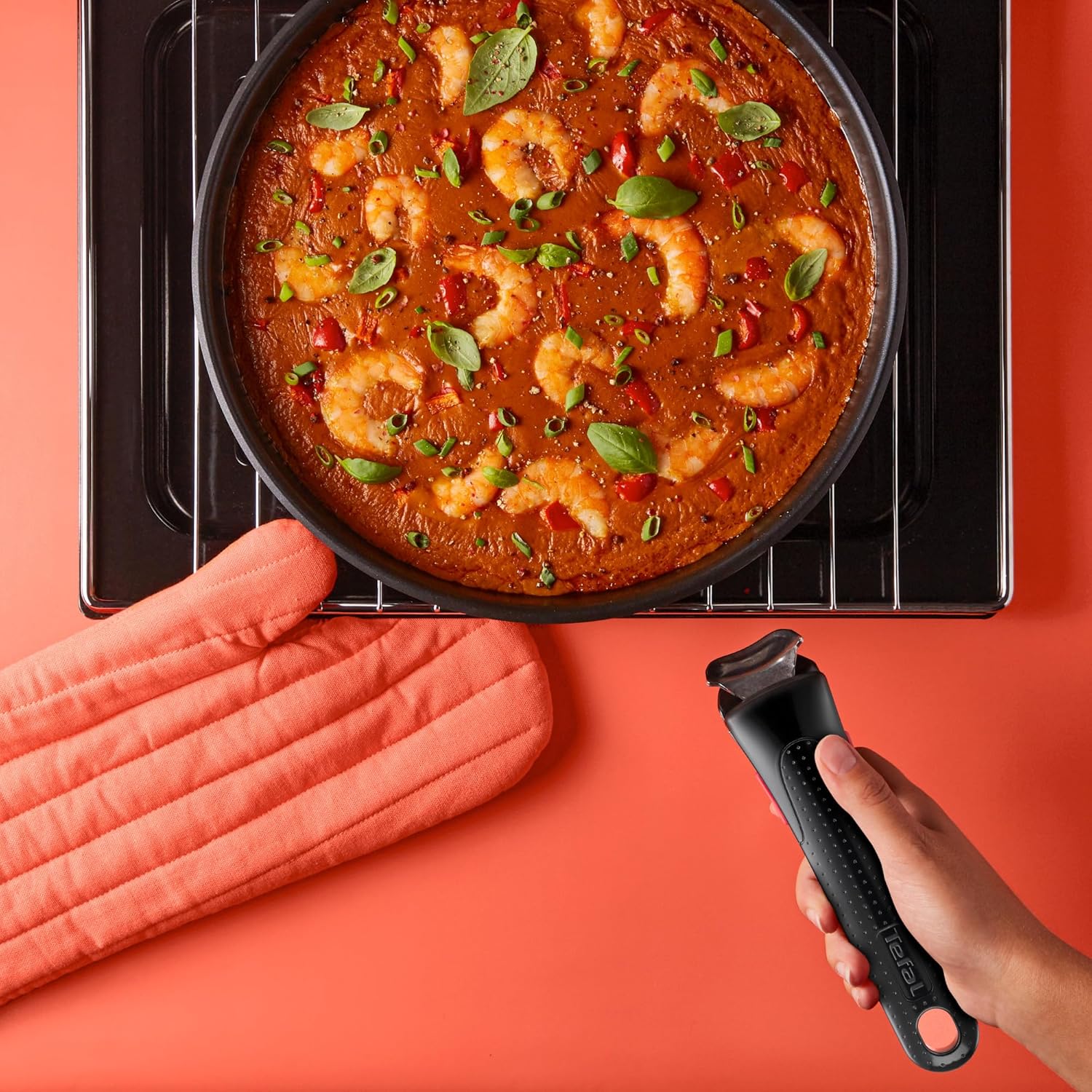 Tefal - Ingenio Emotion - batterie 8 pièces, inox, induction, poignée amovible, L8979804