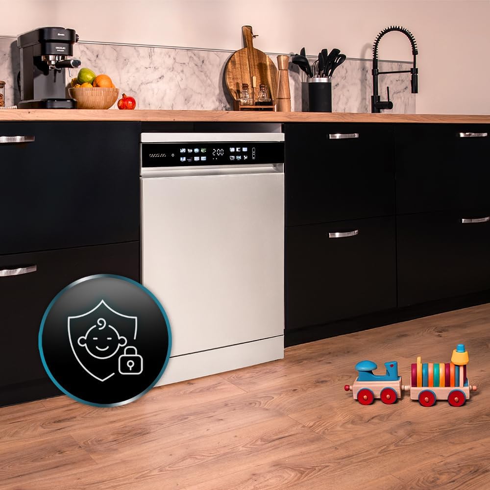 Cecotec - Bolero Aguazero 6210 - 60cm - inox, 15 couverts, écran XXL, 14 programmes D