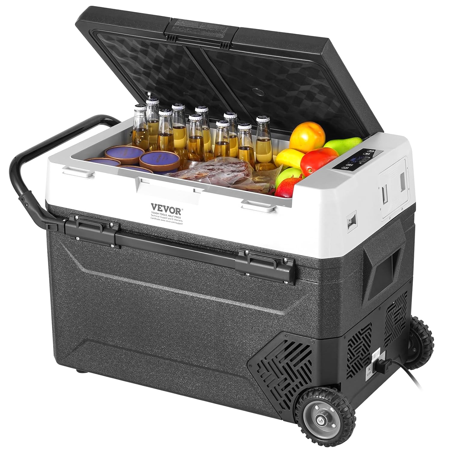 VEVOR - Réfrigérateur Portable 60L, 12V, -20°C à 20°C, roulettes