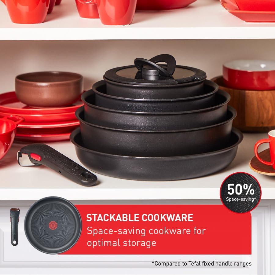 Tefal - Ingenio Easy On - 7pcs 16/18/20cm - poignées amovibles, empilable, L1599602