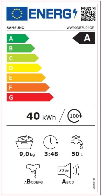 Samsung - WW90DB7U94GE série - 60x85x55cm - 9kg, EcoBubble, vapeur, WW90DB7U94GE