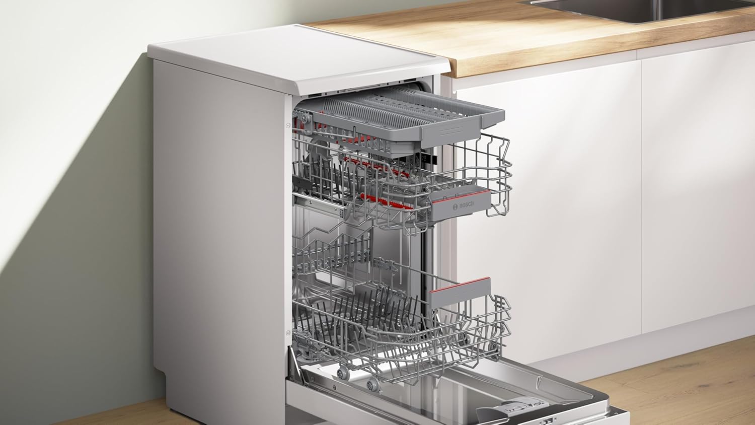 Bosch - Série 4 - 60 cm - Lave-vaisselle pose-libre, blanc - SPS4EMW17E