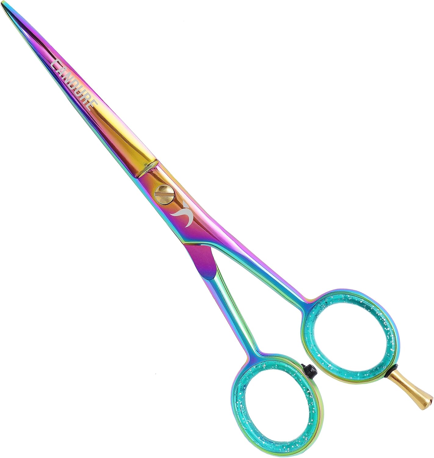 Candure - ciseaux coiffure arc-en-ciel - 6.5
