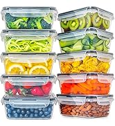 Boîte de conservation alimentaire avec couvercles – [30 oz] – conteneurs alimentaires avec couver...