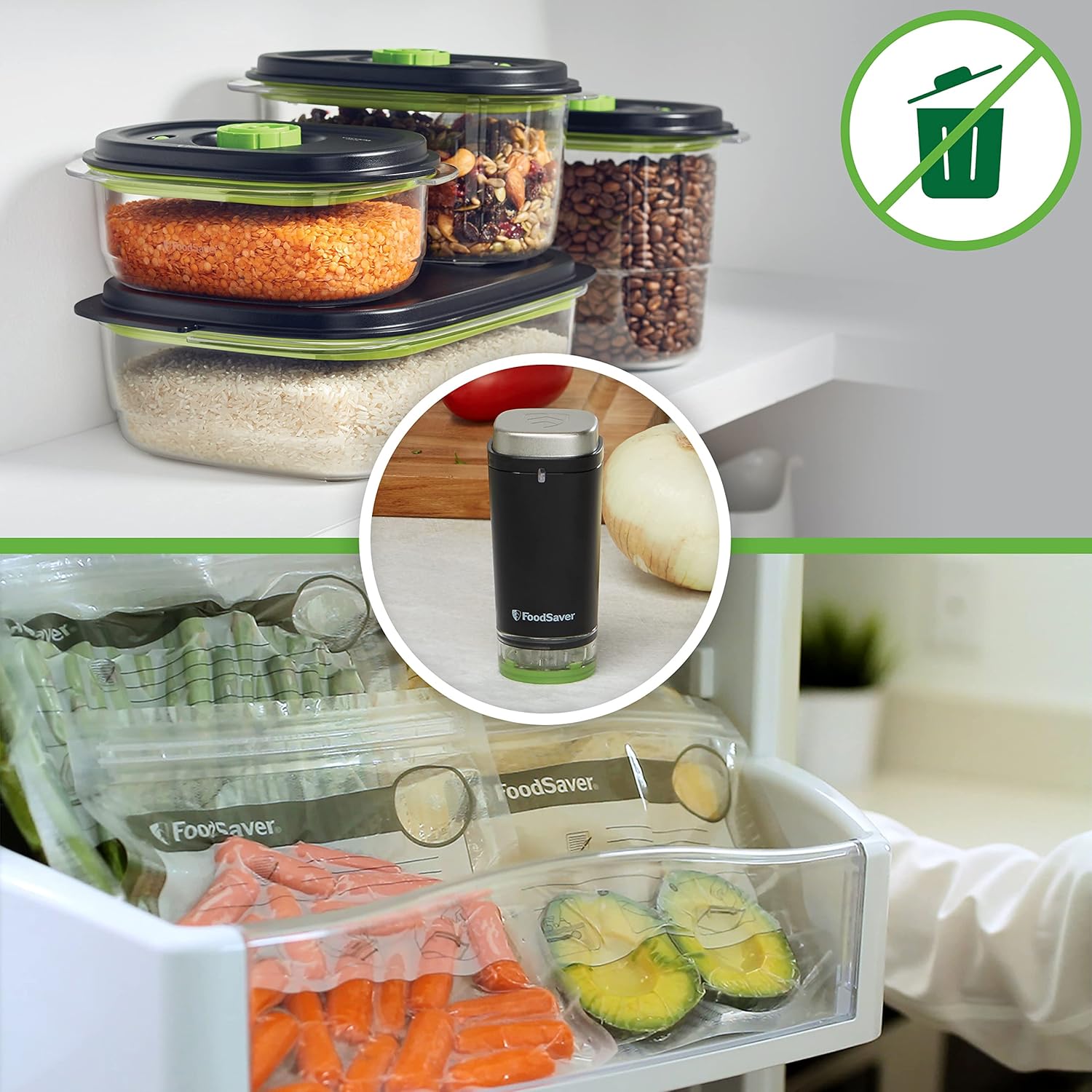 Appareil de mise sous vide sans fil, compact 2.5W, noir, VS1199X