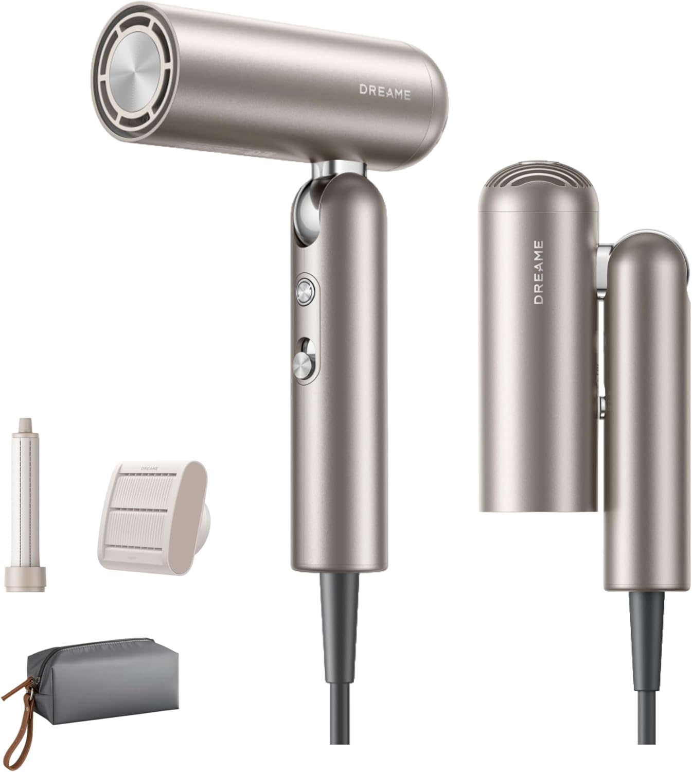 DREAME - Pocket Pro - sèche-cheveux, 300g, 110000 tr/min, ions négatifs, pliable
