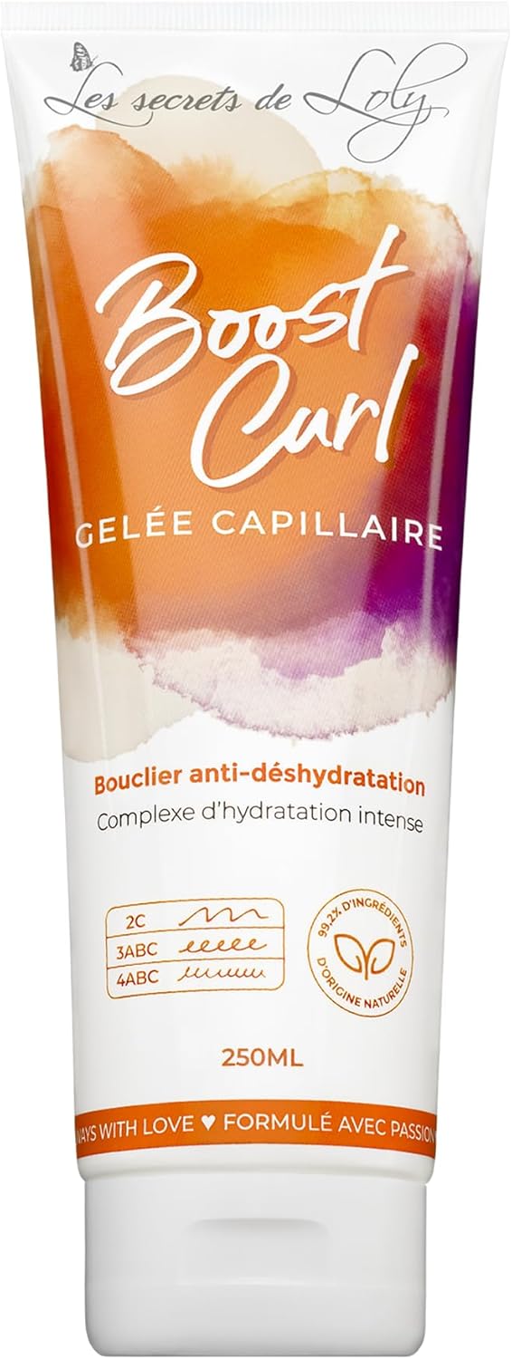 Les Secrets de Loly - Boost Curl - 250 ml - Gelée coiffante hydratante boucles 97% naturel
