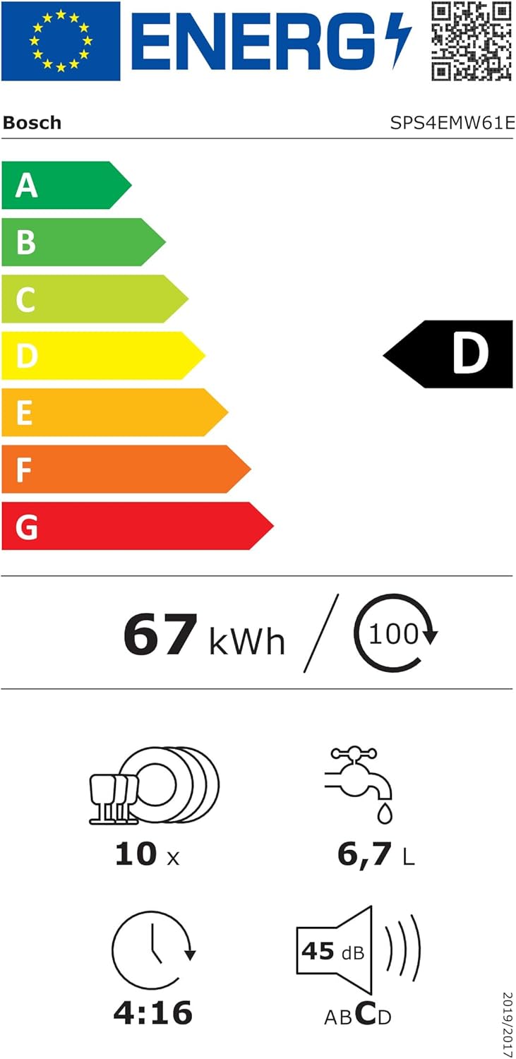 Bosch - Série 4, 45cm - pose-libre blanc
