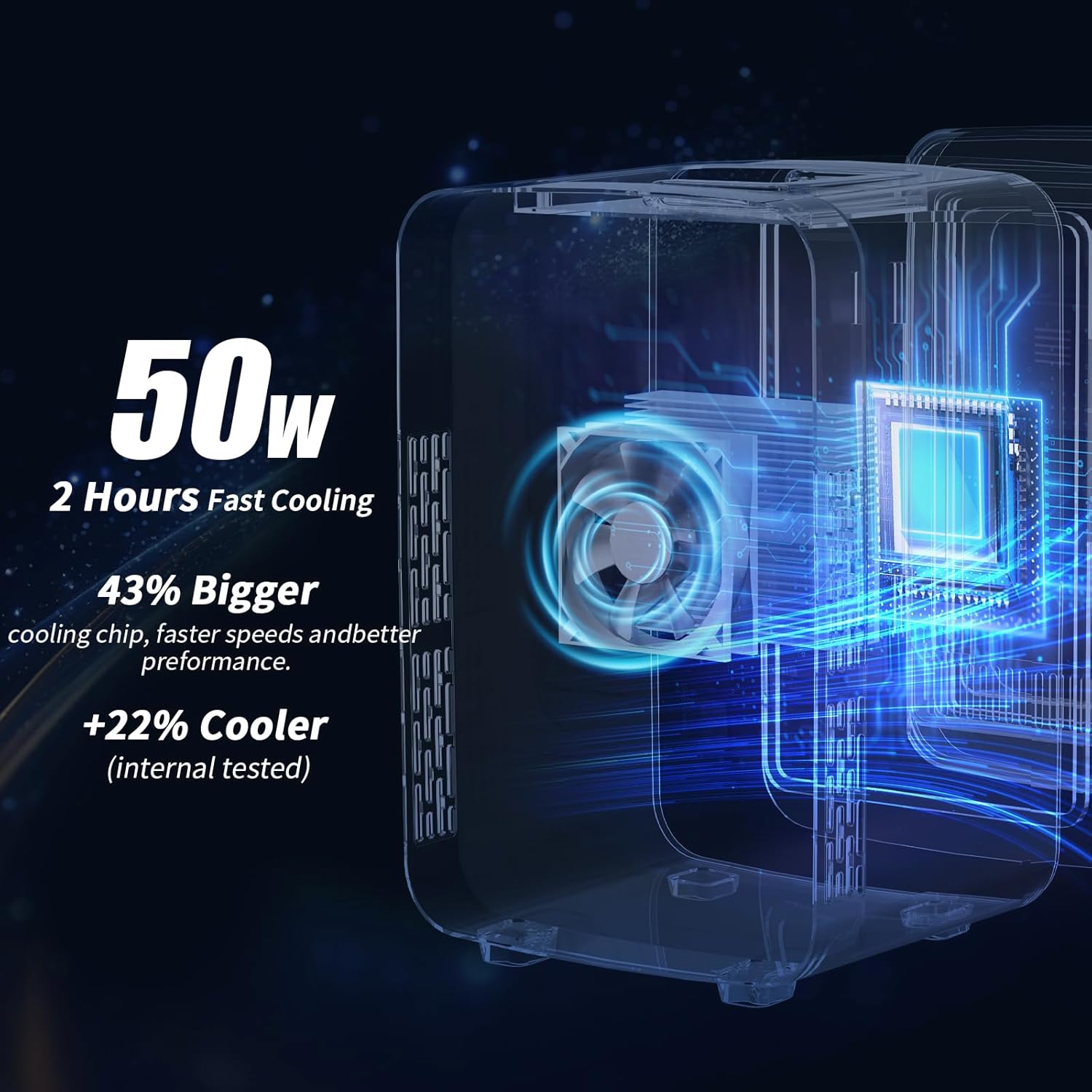 YASHE - Mini Frigo 10L - 6 canettes, thermoélectrique, bureau/voiture
