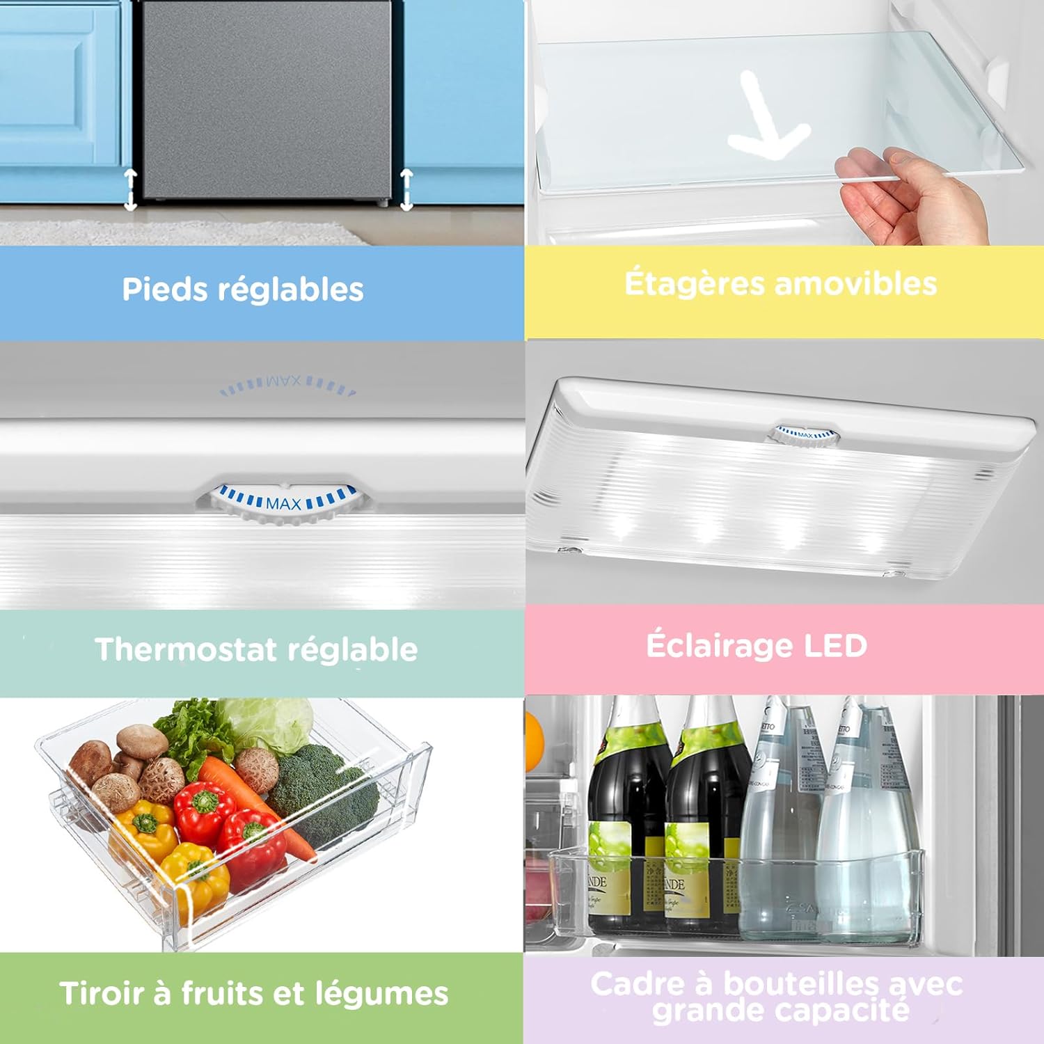 Comfee' -177,3cm - 262L Low Frost, LED