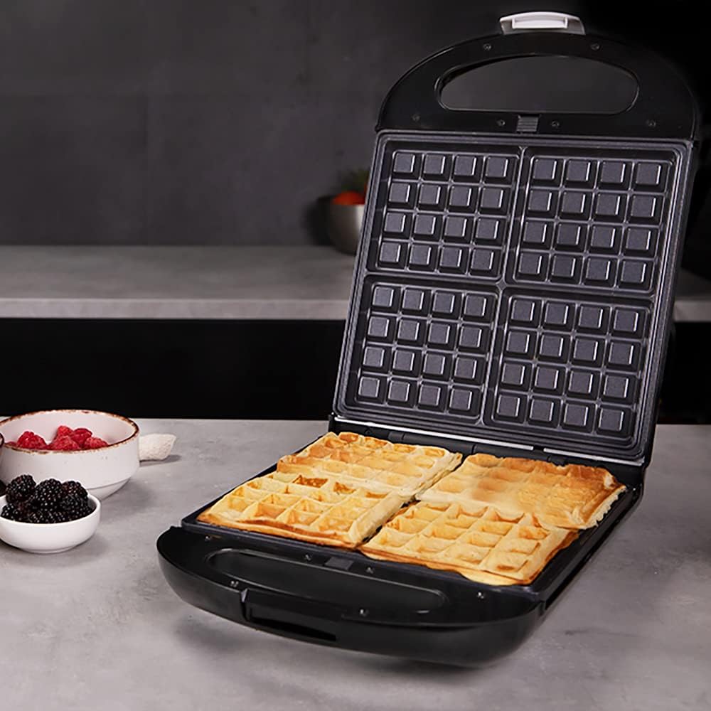 Cecotec - Rock'nToast Family - 4 sandwichs - 3 plaques, 1500W, inox