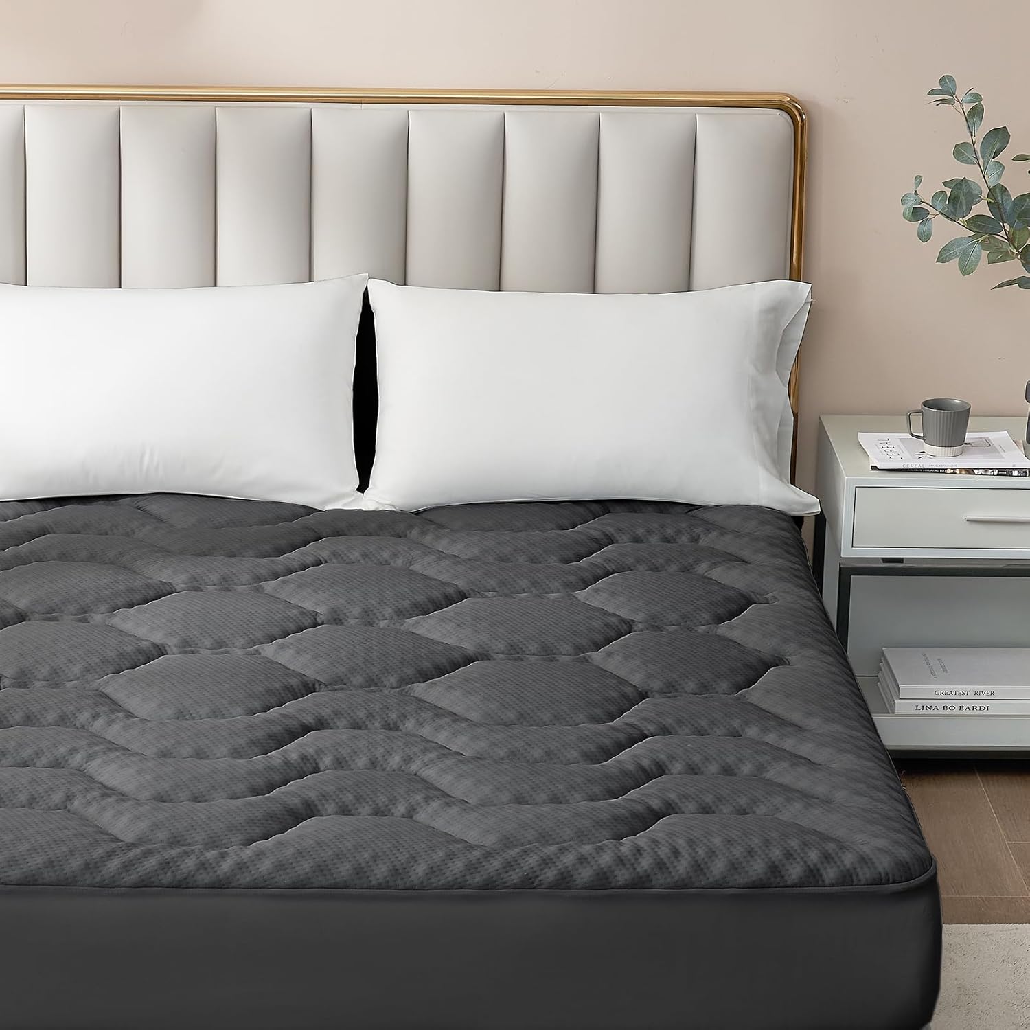 EHEYCIGA - surmatelas mémoire de forme 90x200 - rafraîchissant, poche profonde