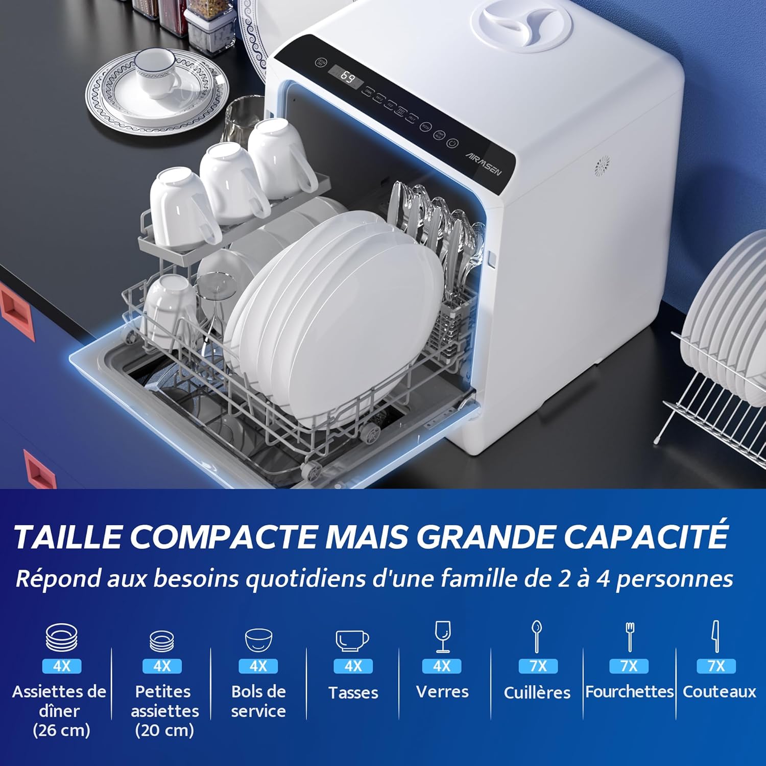 AIRMSEN - 5L, écran LED tactiles