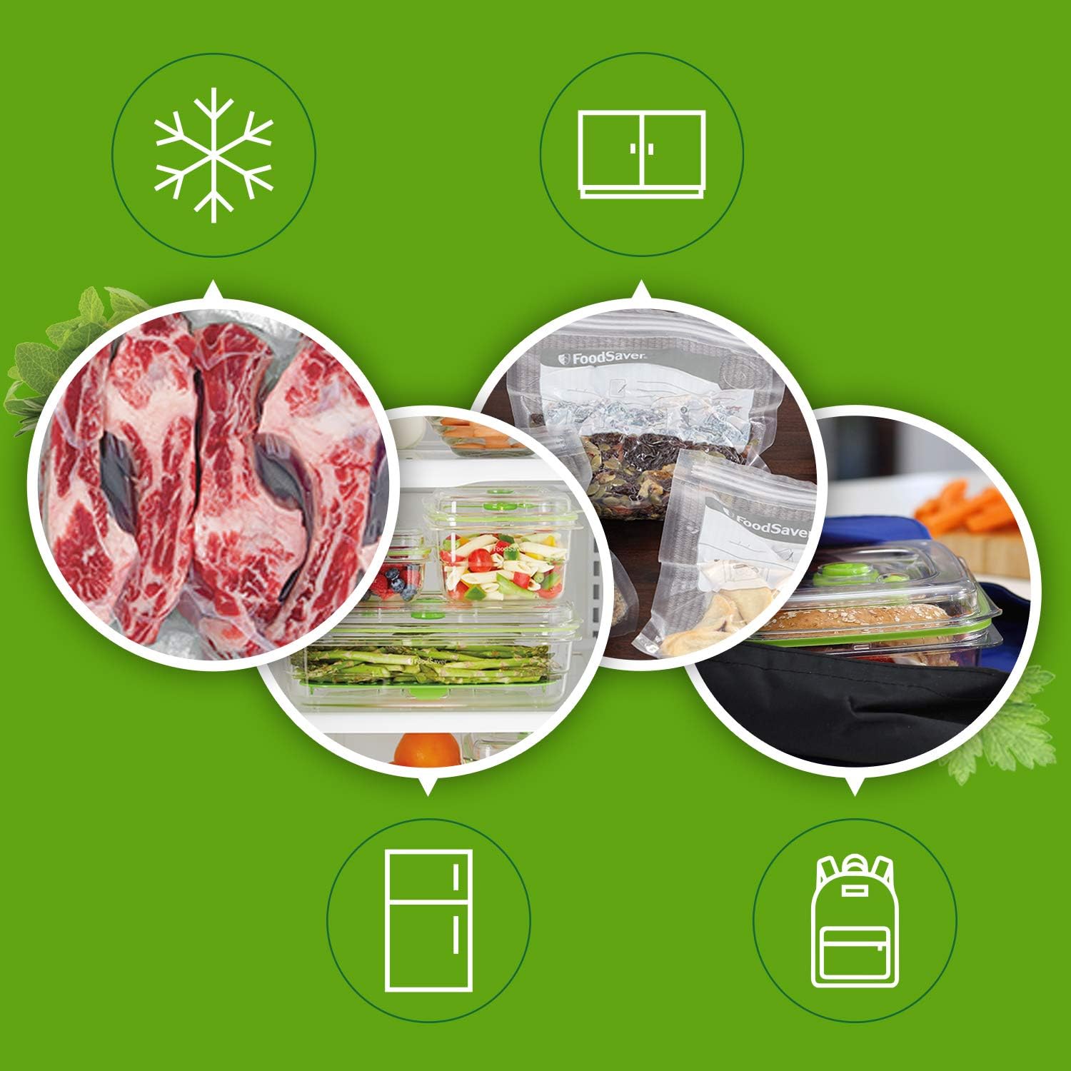 FoodSaver - machine sous vide série FFS - compacte, rangement rouleau intégré, marinage, sacs inclus - FFS017X