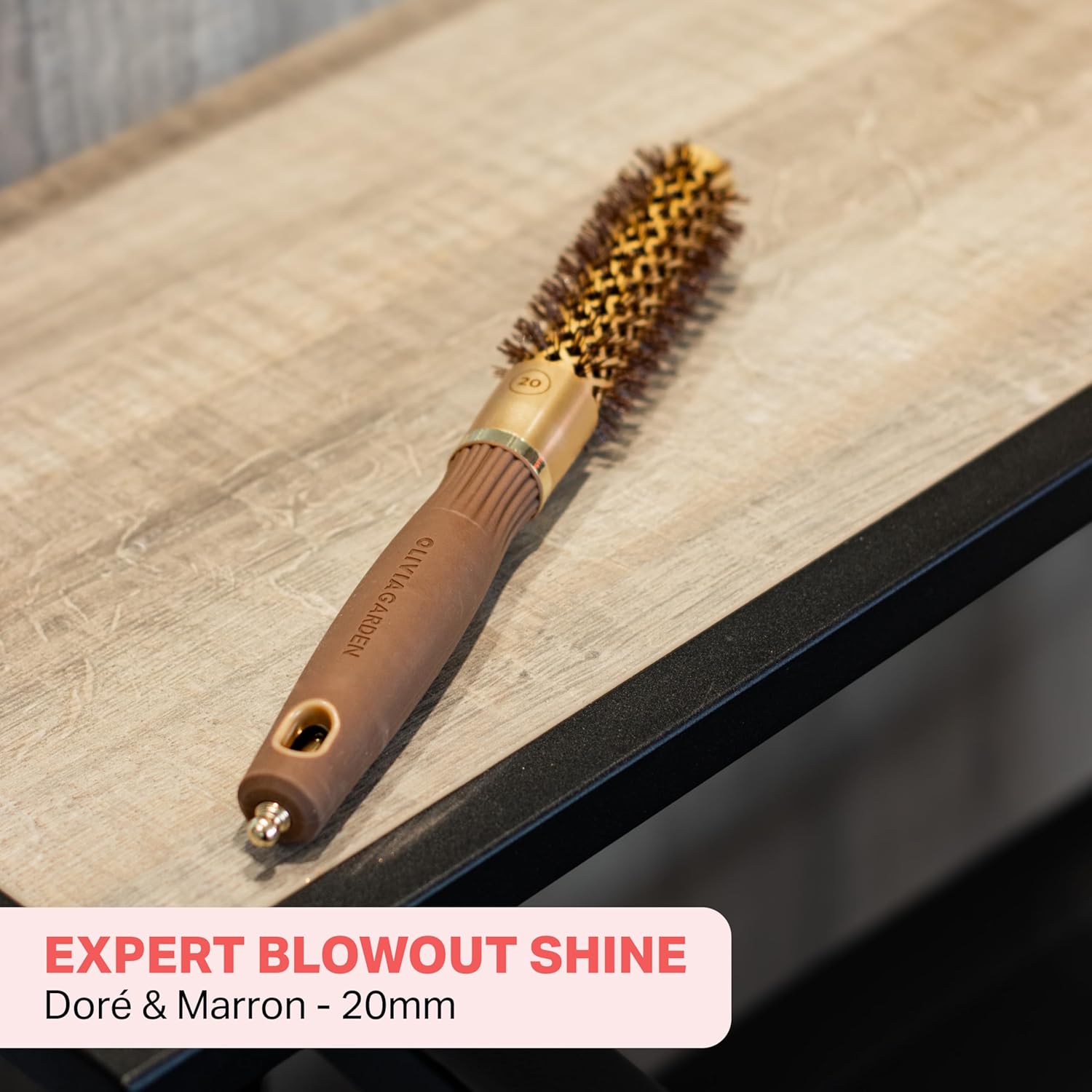 Olivia Garden - Expert Blowout Shine - ronde céramique antistatique pour brushing sans frisottis