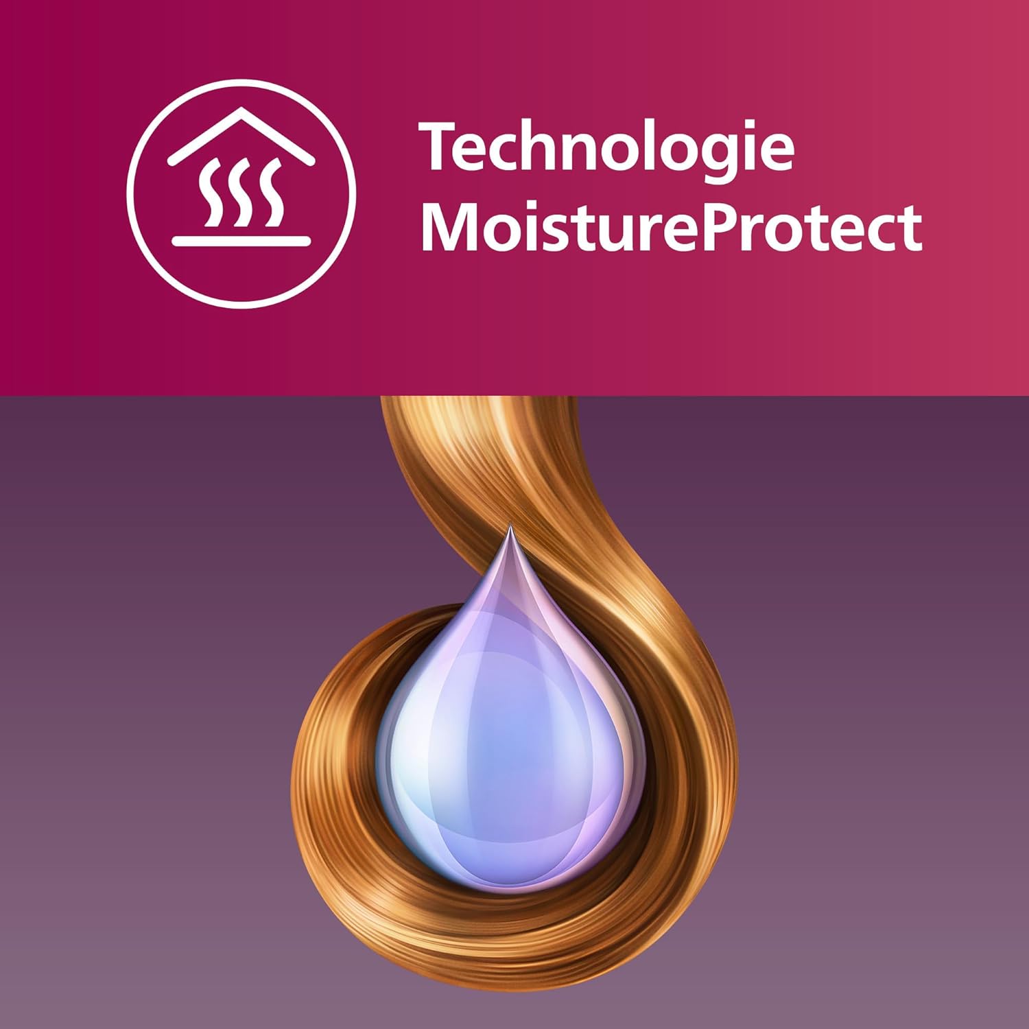Philips - boucleur automatique série 8000, 27 styles, MoistureProtect, BHB878/00