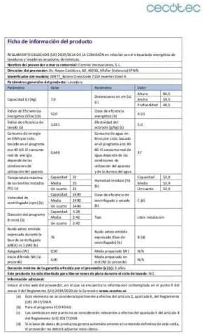 Cecotec - Bolero DressCode 7kg - 12 programmes1400tr/min