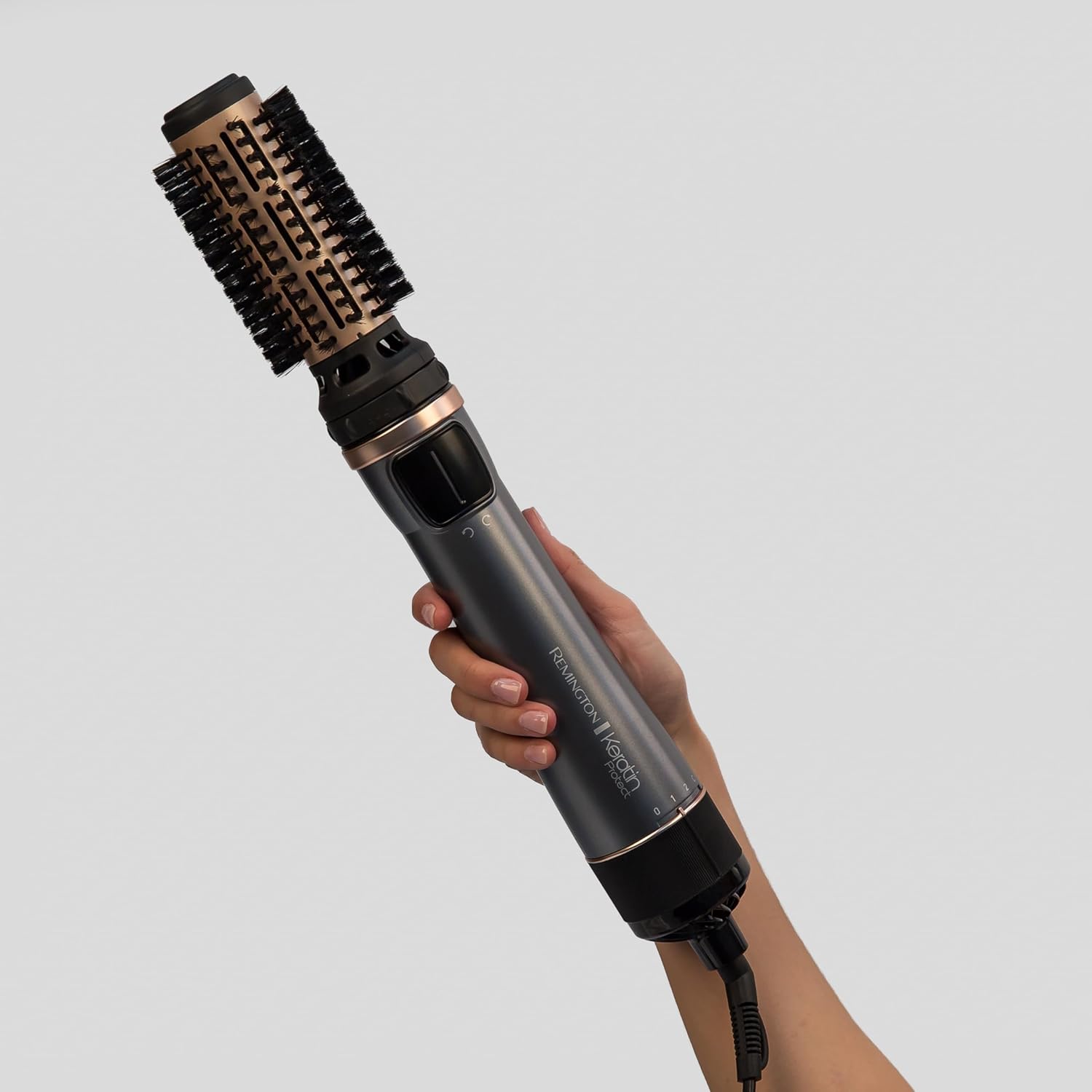 Remington - Brosse soufflante Keratin Protect - 1000W, céramique, 3 accessoires - AS8811