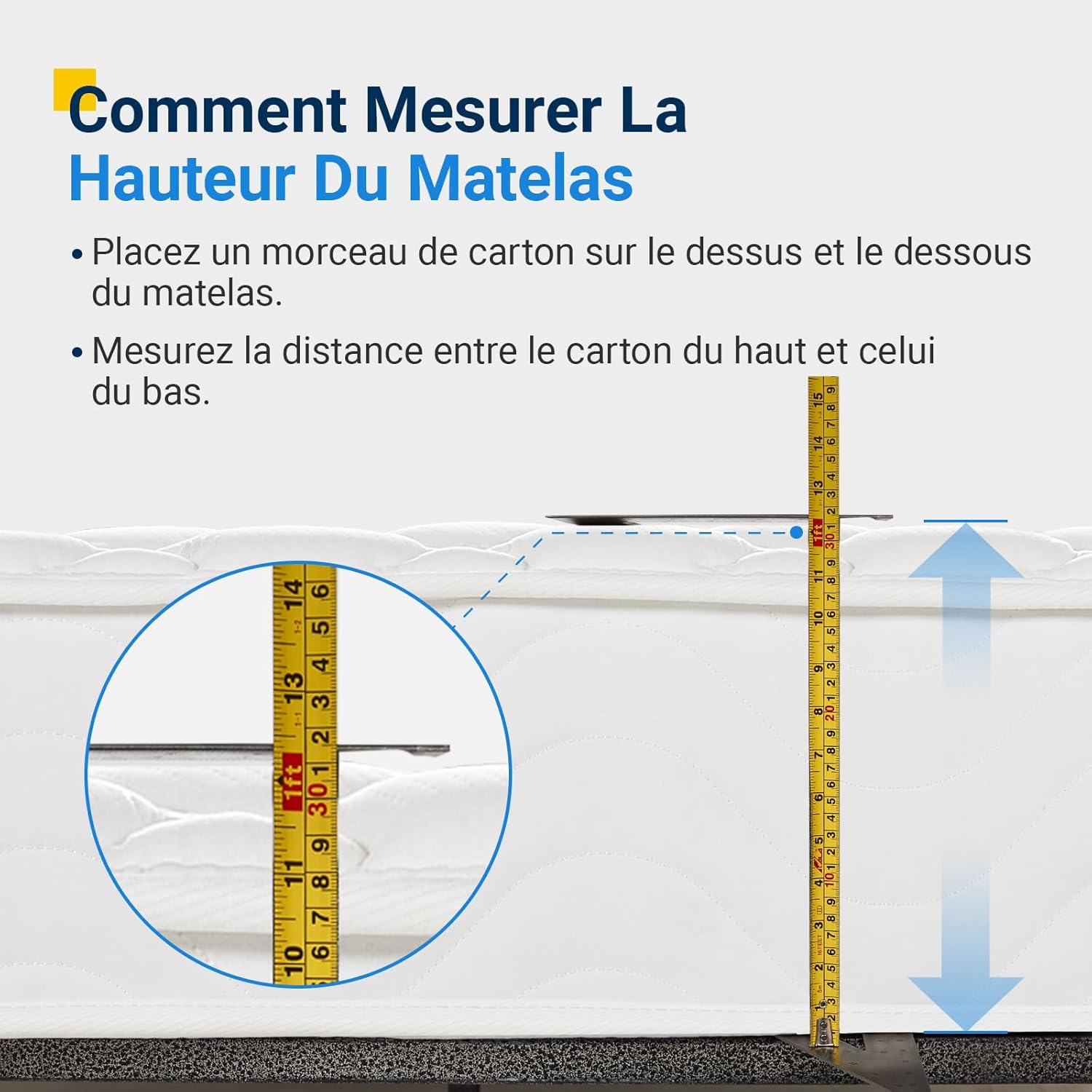 Avenco - matelas à ressorts ensachés - 160x200 - mousse confort, isolation mouvements, CertiPUR-US/Oeko-TEX