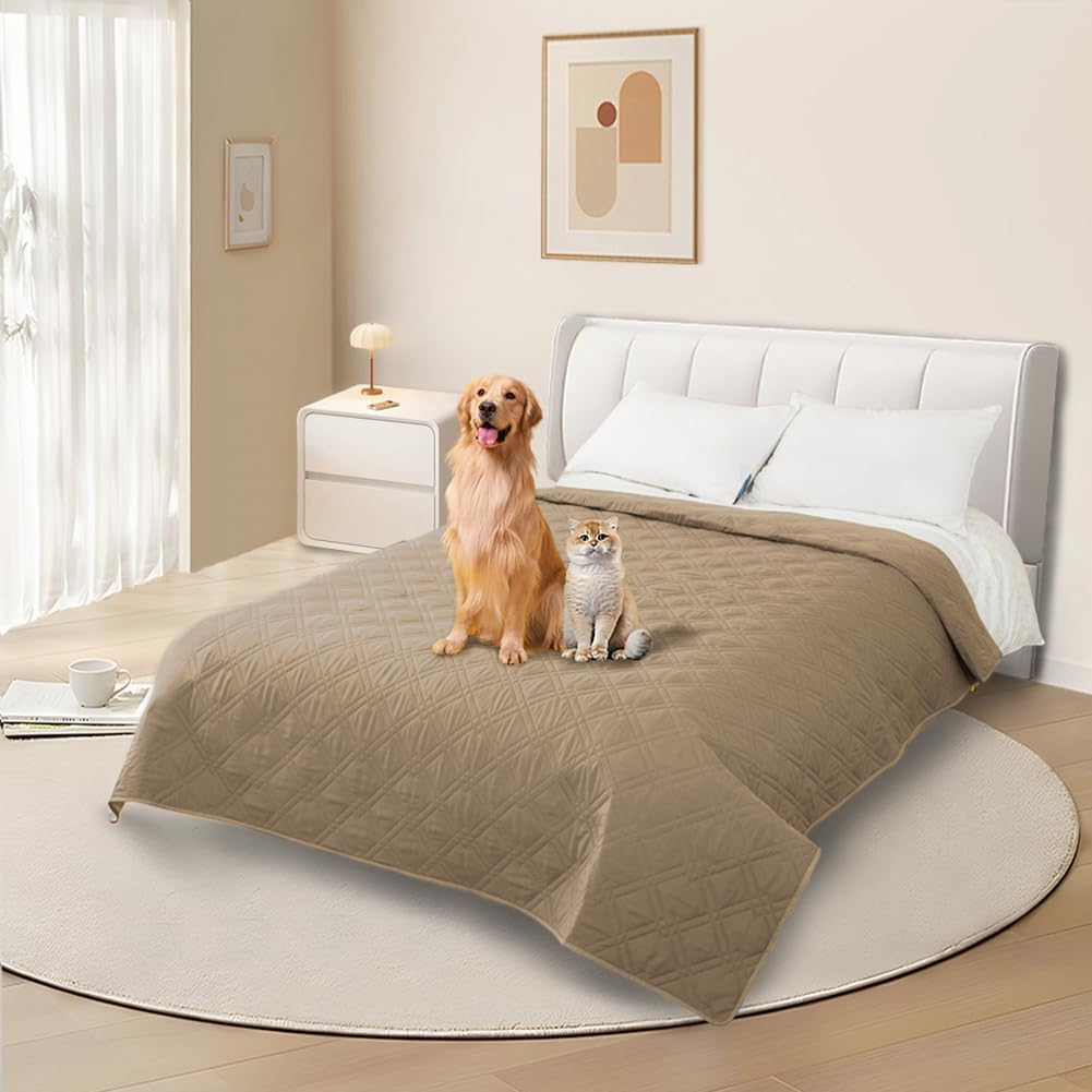 DUJUIKE - housse canapé imperméable antidérapante 208x208cm – protection animaux