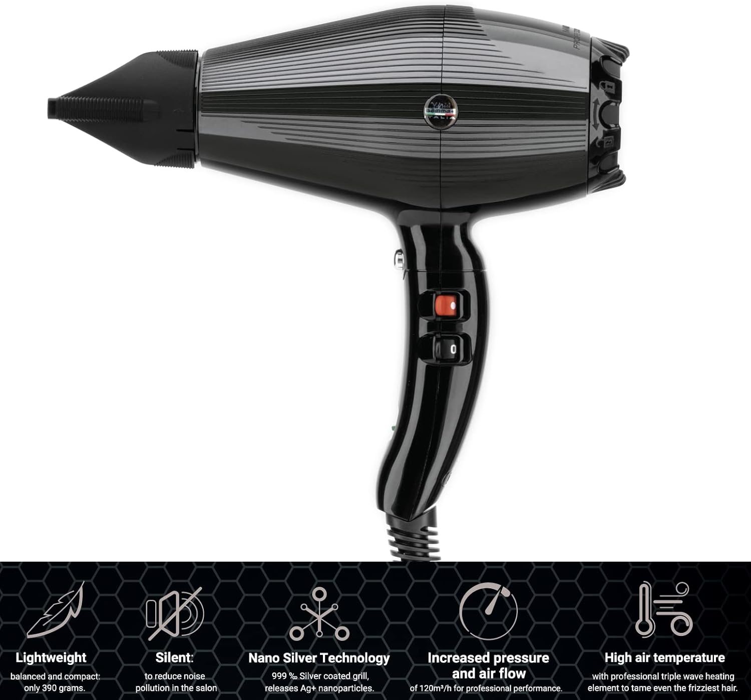 GAMMA+ - G-Tronic - 390g, moteur brushless, ionique, silencieux, G-TRONIC Dual Ionic 2500