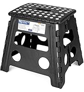 HOUSE DAY 33cm Tabouret Pliant - Marche Pied Pliable Tabouret en Plastique Chaise Pliante Taboure...