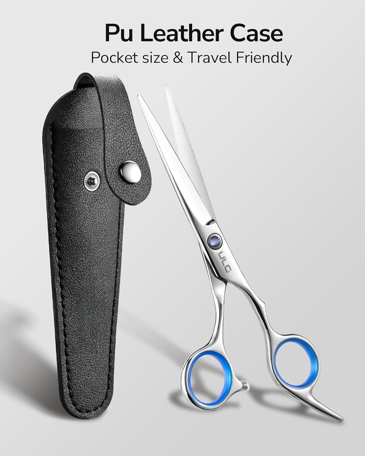 ULG - ciseaux de coiffure professionnels 16,5 cm acier japonais, pour droitiers