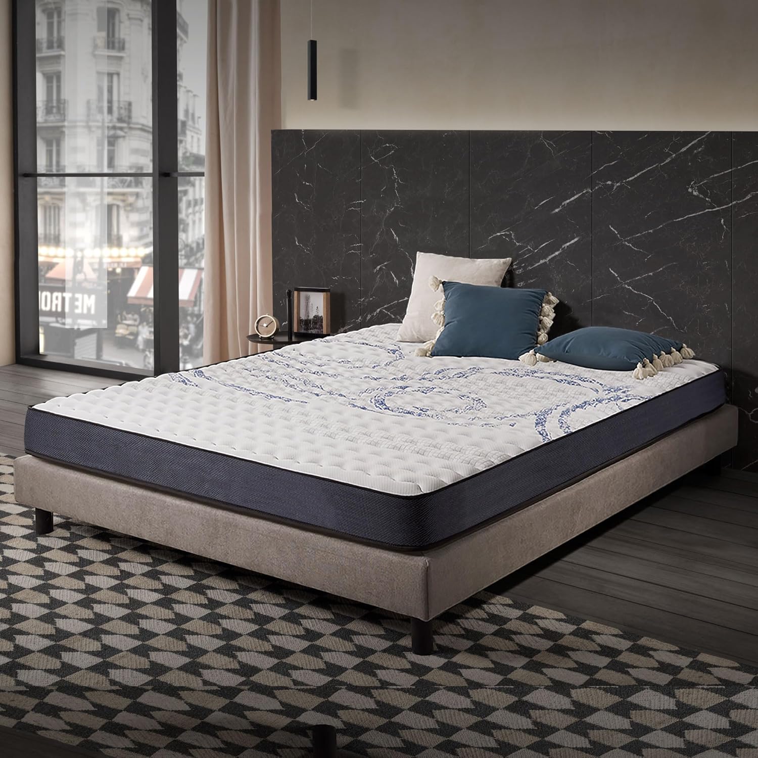 NATURALEX - PerfectSleep - 140x190 cm - mémoire de forme, latex, 7 zones, réversible