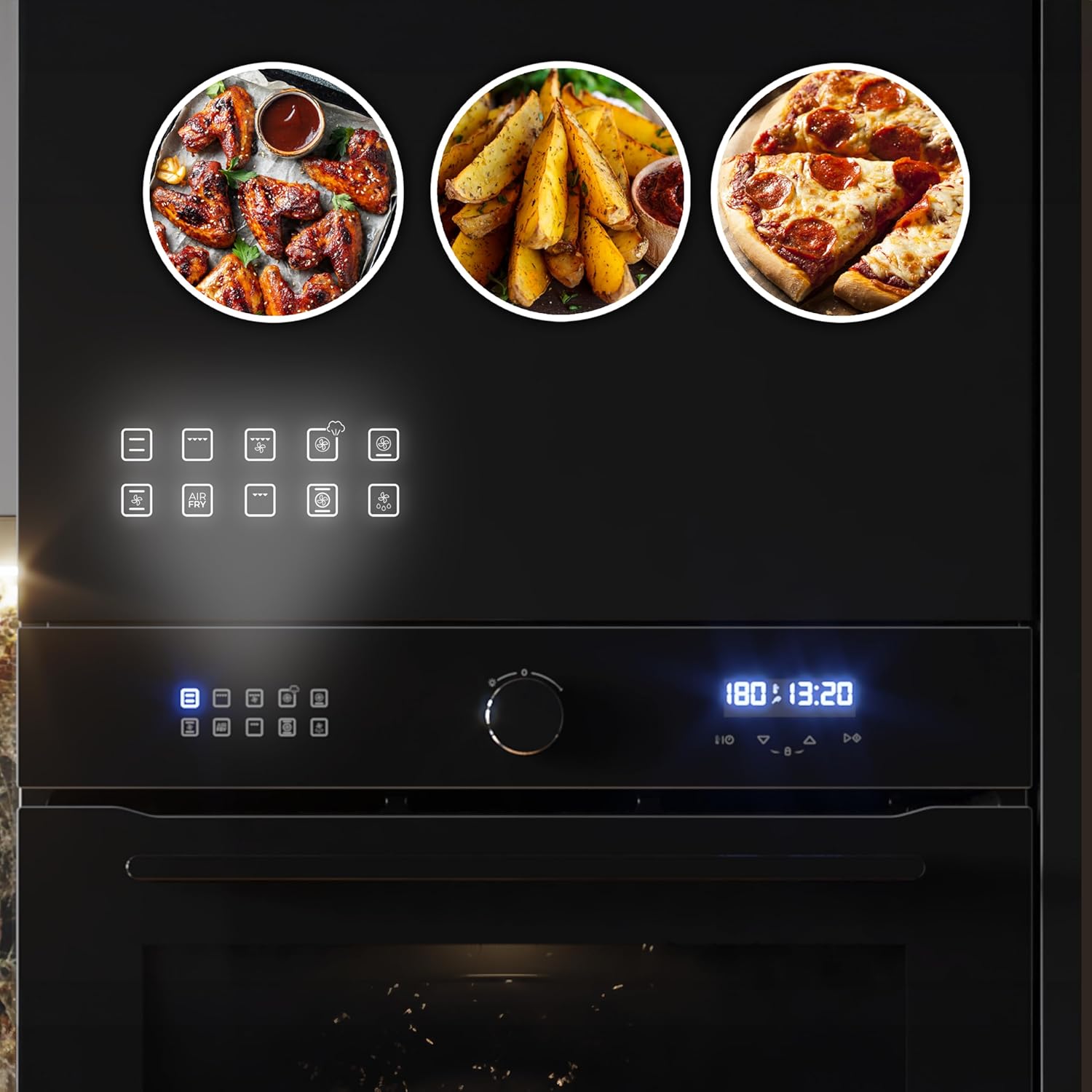 Cecotec - Bolero Hexa, 60 cm, 81L, Airfryer, Vapeur, 3D, 3400W, AF316000