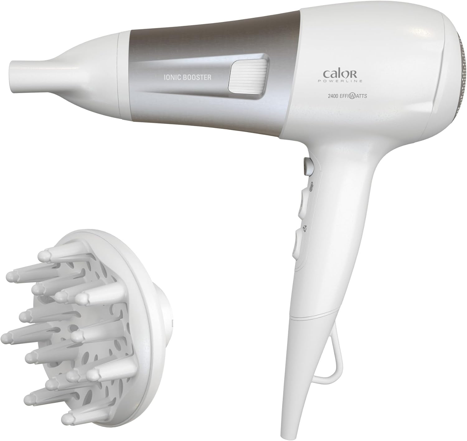 Calor - Powerline sèche-cheveux série - 6 réglages, Booster ionique, Thermo Control, accessoires - CV5930C0