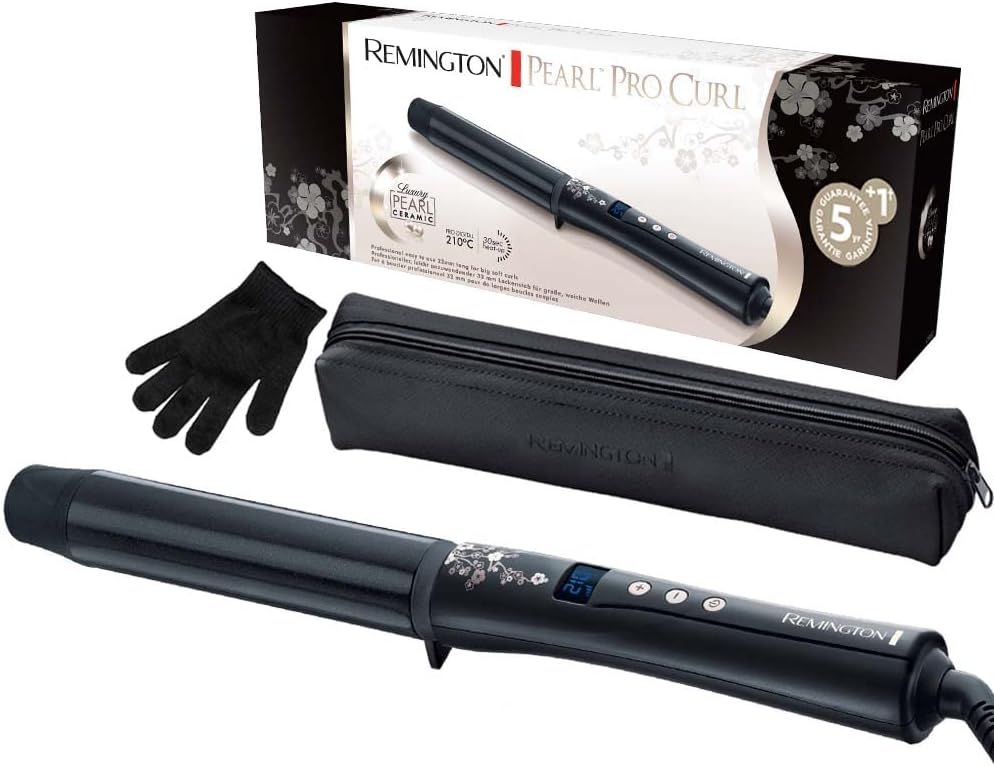 Remington - fer à boucler Pearl - 32mm céramique, 130-210°C, gant - CI9533