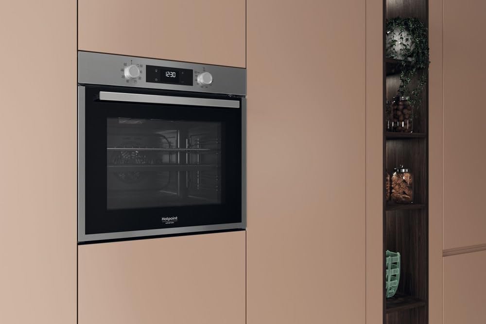 Hotpoint - four encastrable pyrolyse 71L, 7 fonctions, Dual Cleaning HAO5540PX