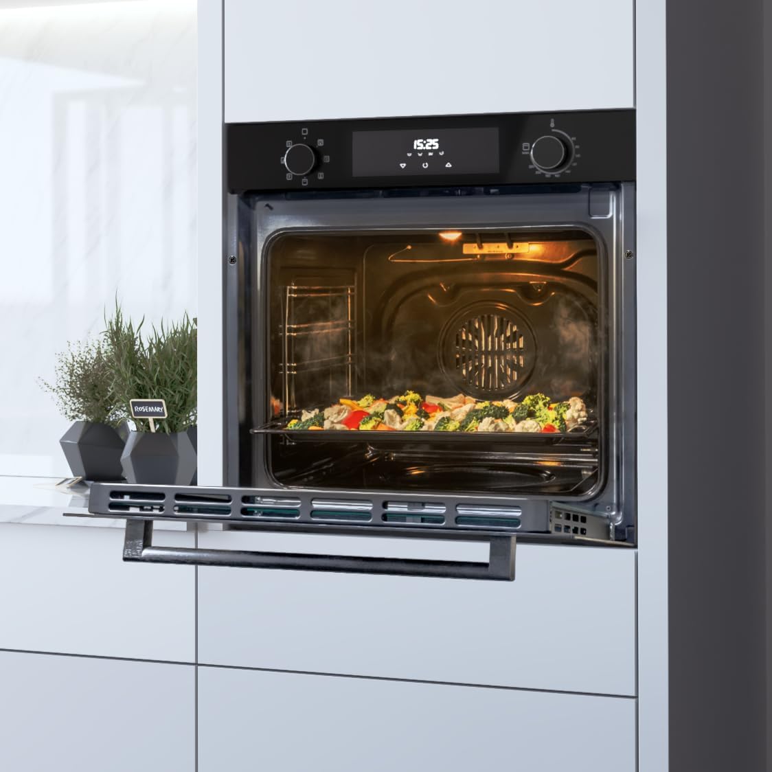 Cecotec - Bolero Hexa, 60cm, 72L, 2800W, multifonctions, grill, M226000