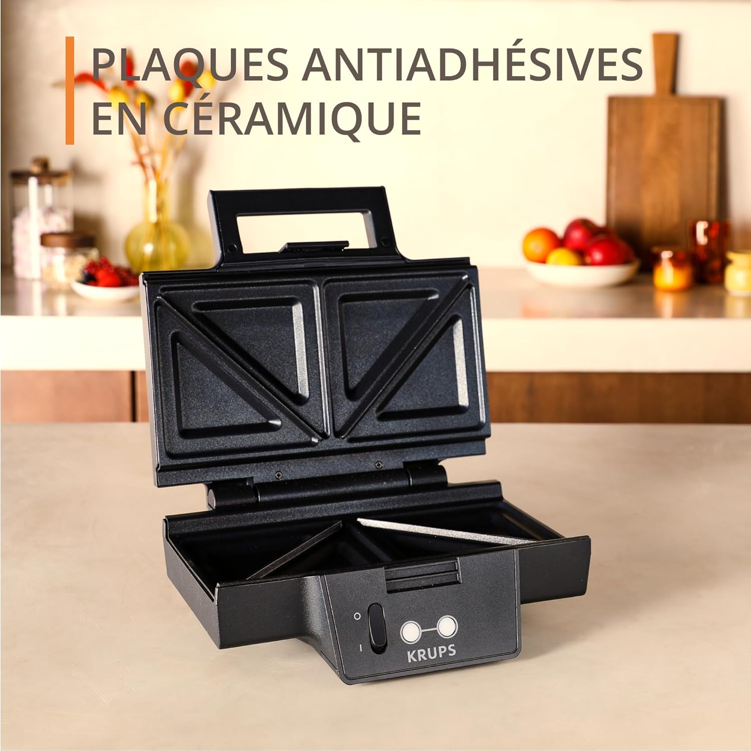 Krups - FDK série Iconic - compact - plaques céramique, rangement facile, FDK461
